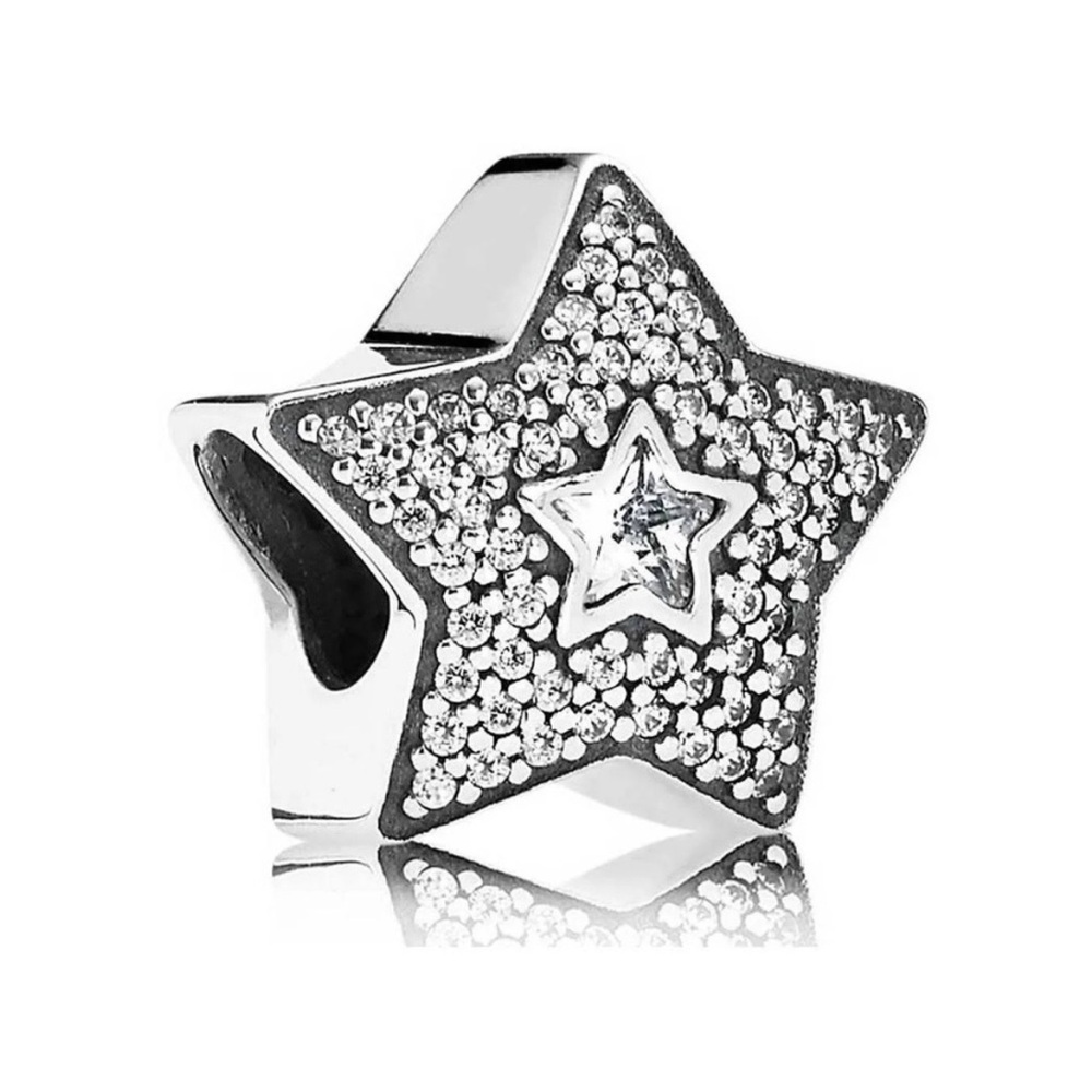 Silver 925 ALE pandora Charms with Crystals